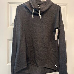 Soffe Charcoal Cowl Neck Sweater